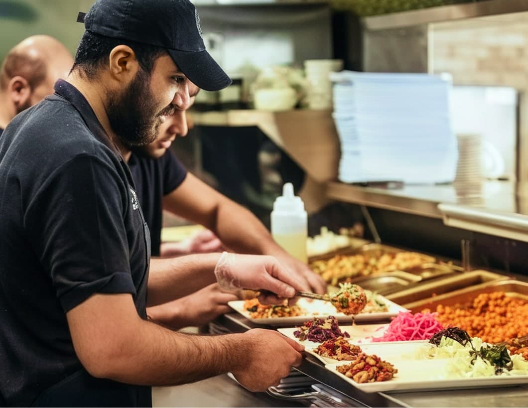 What we offer at Naan Kabob -competitive pay, flexible scheduling, and staff meals